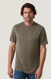 Pique T-Shirt in Smokey Olive