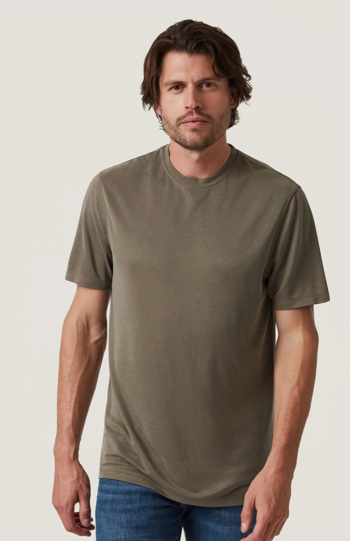 Pique T-Shirt in Smokey Olive