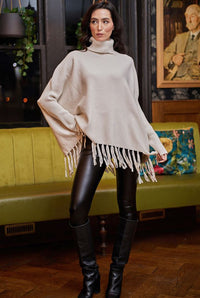 Fringe Turtle Neck Sweater
