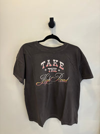 GIRL DANGEROUS - Take The High Road Oversized Tee - Vintage Black