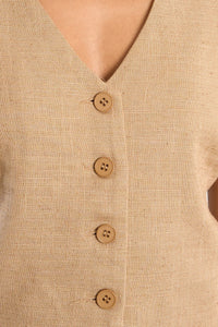 MOLLY BRACKEN Young Ladies Woven Vest and Short Set