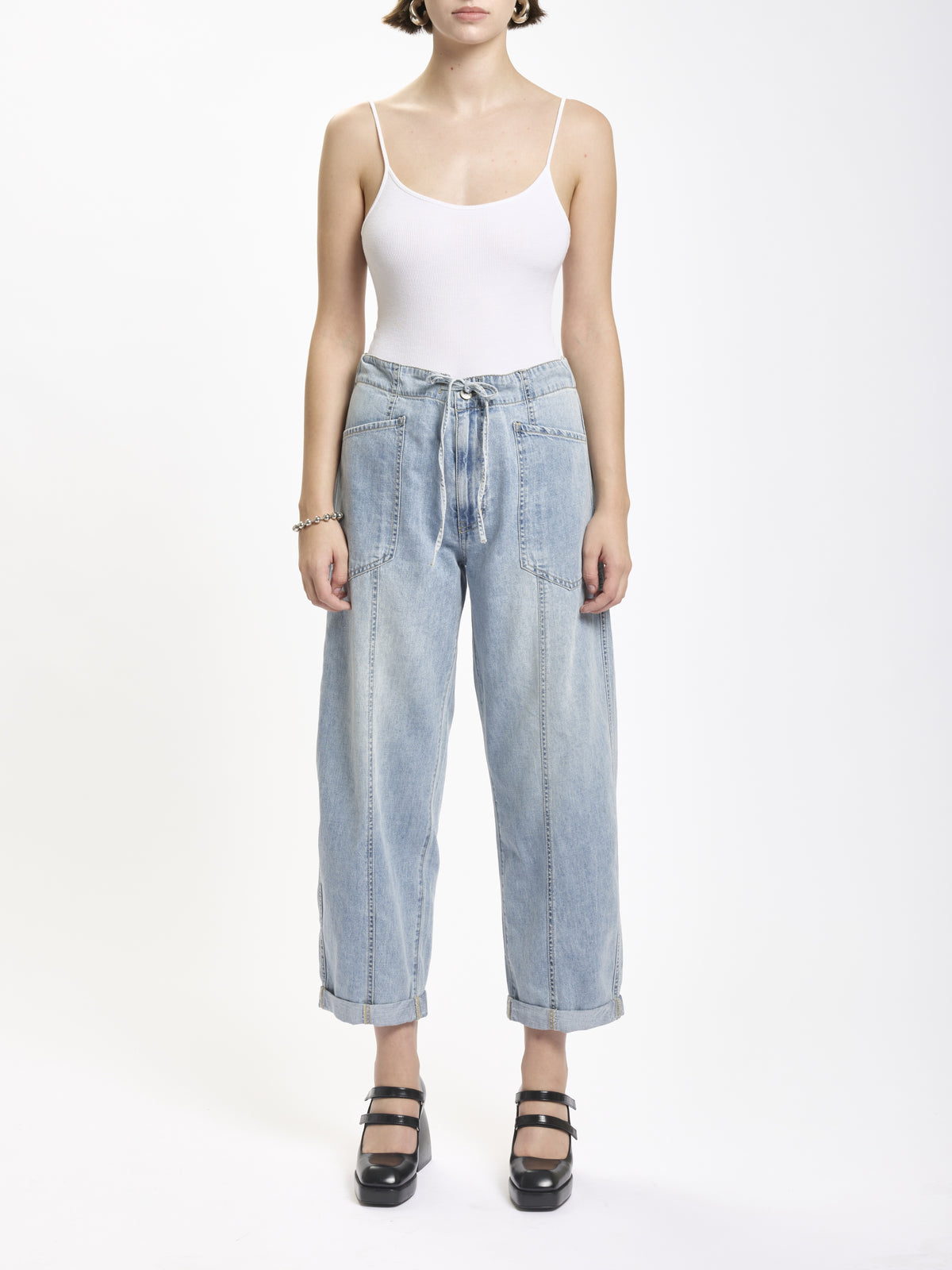 DAZE Villa Drawstring Barrel Leg
