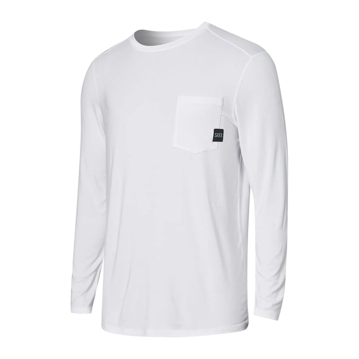 T-shirt à manches longues SAXX-Sleepwalker – Noir et blanc