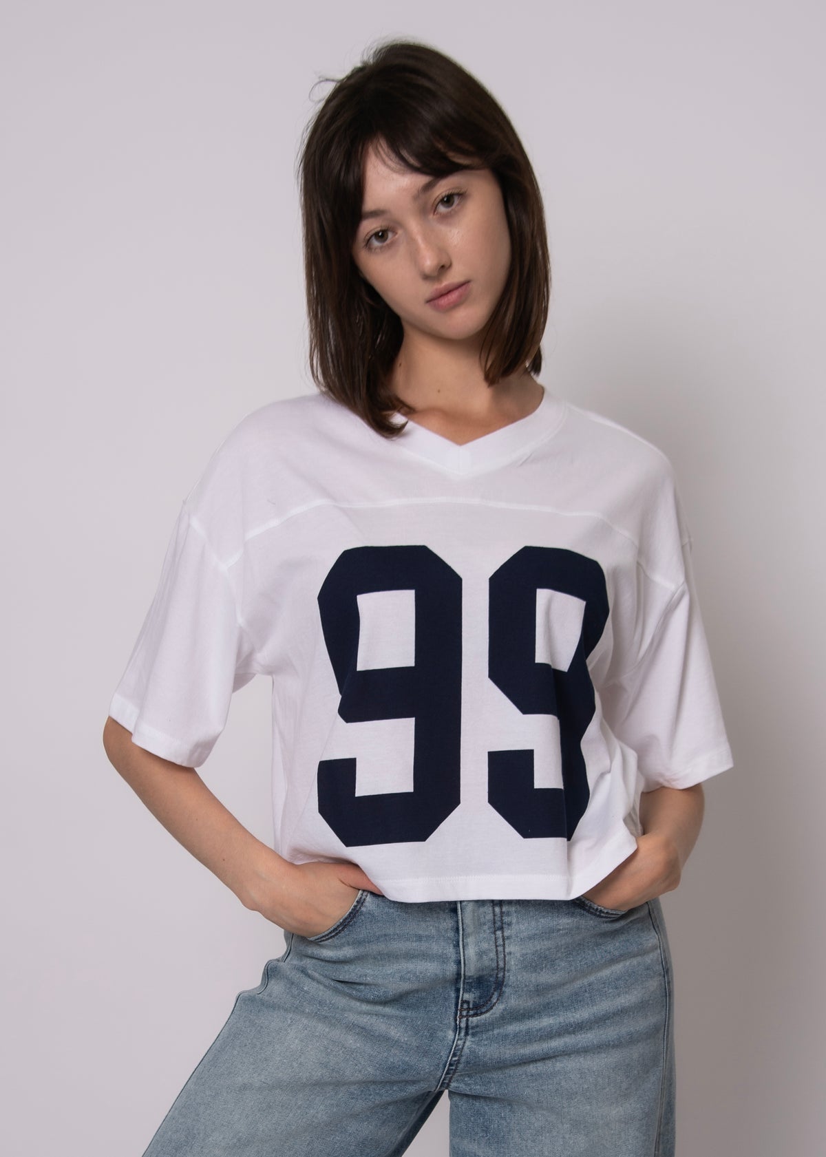 RD STYLE Olivia Short Sleeve V-Neck Top