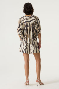 GARCIA Zebra Print Shorts