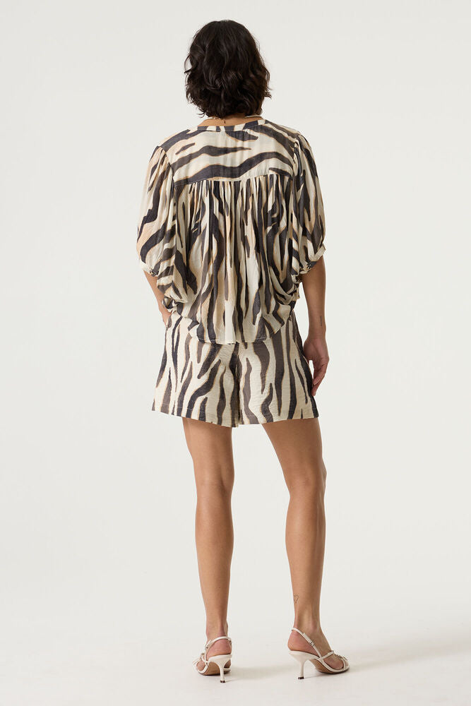 GARCIA Zebra Print Shorts