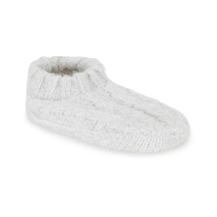 All Over Cable Slipper- Medium Grey