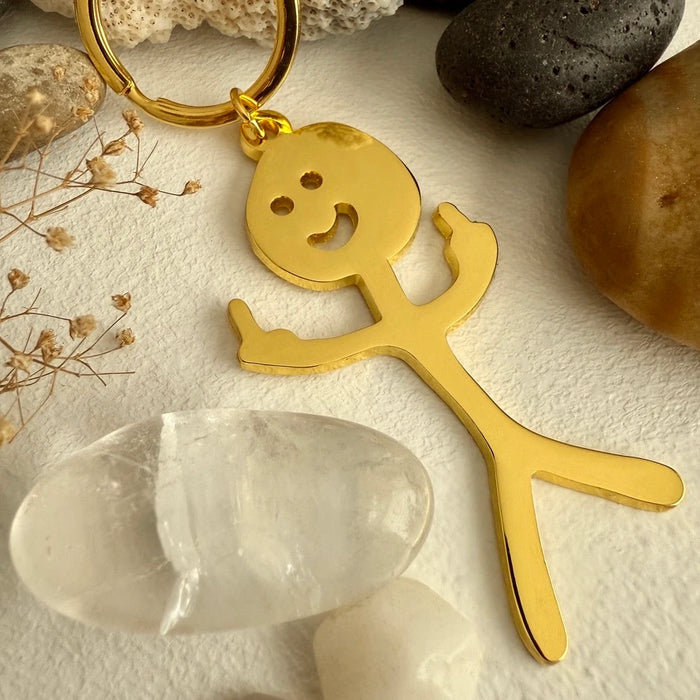 PIKA & BEAR - Disgruntled Citizen - Key Chain