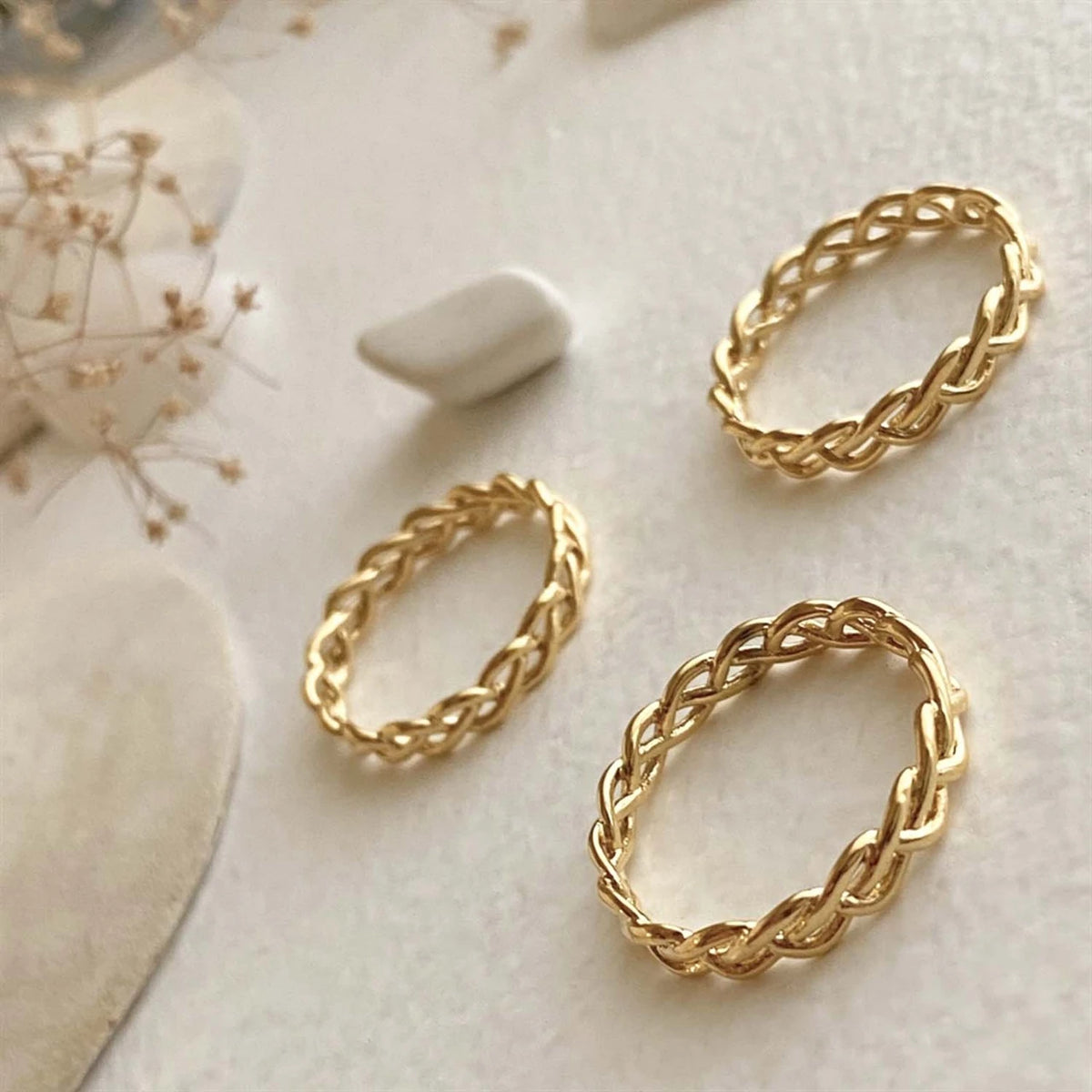 PIKA & BEAR - Shelia - Braided Ring - Gold