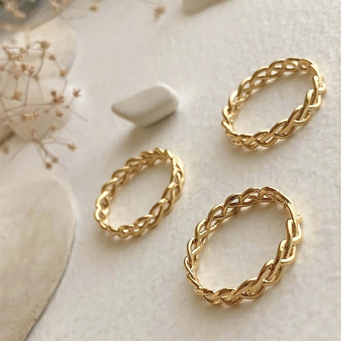 PIKA & BEAR - Shelia - Braided Ring - Gold