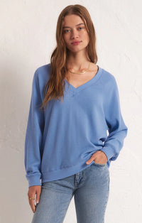 Arlo V Neck Waffle Top