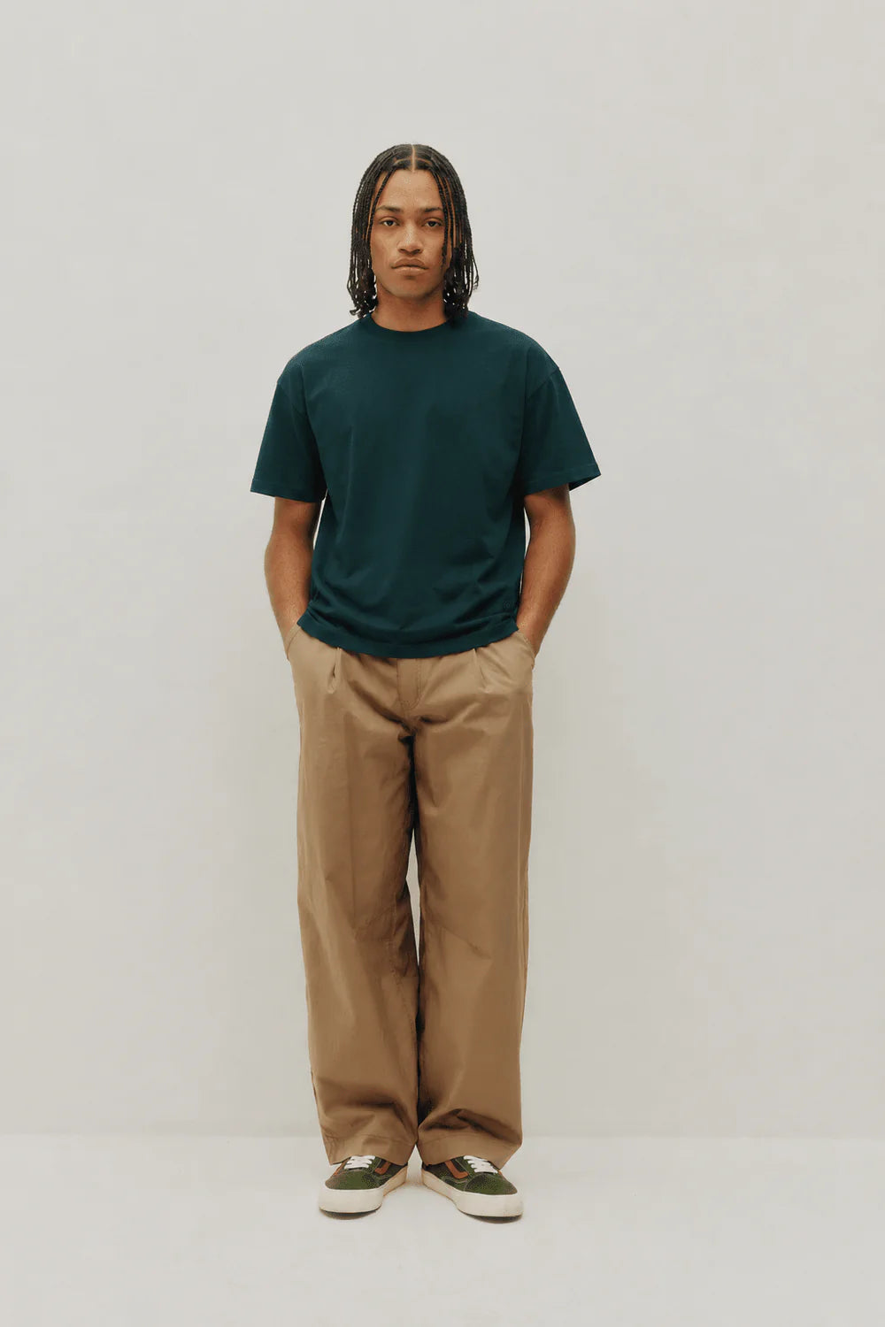 KUWALLA T-shirt vert de bistrot
