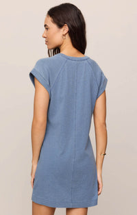 Z SUPPLY Tate Jersey Denim Mini Dress