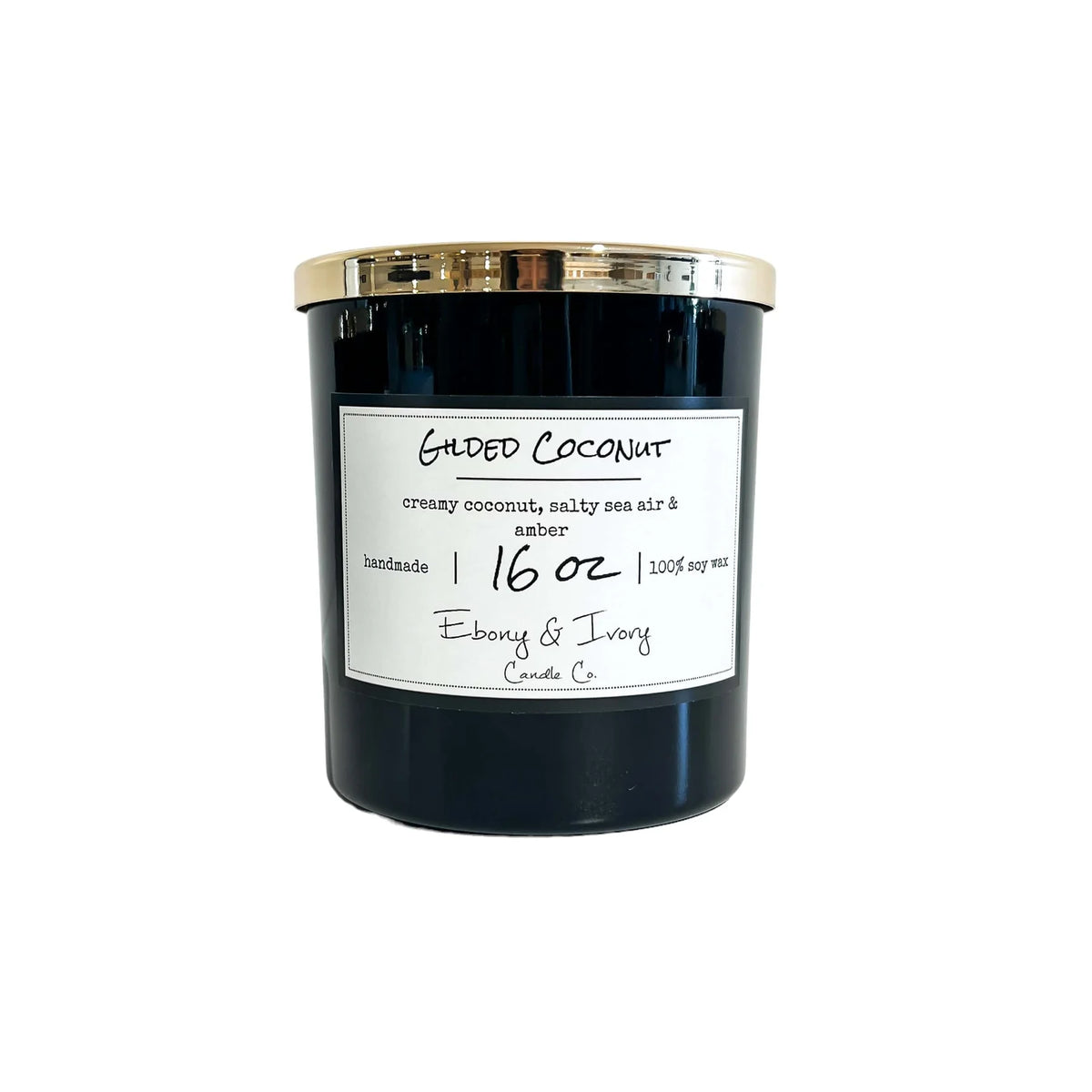 EBONY & IVORY - Gilded Coconut - 16 oz Candle