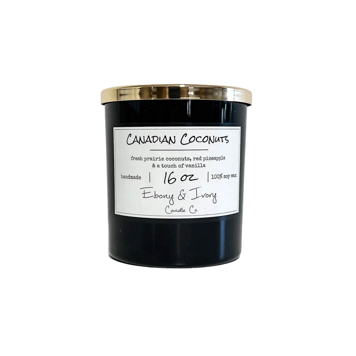 EBONY & IVORY - Canadian Coconuts - 16 oz Candle