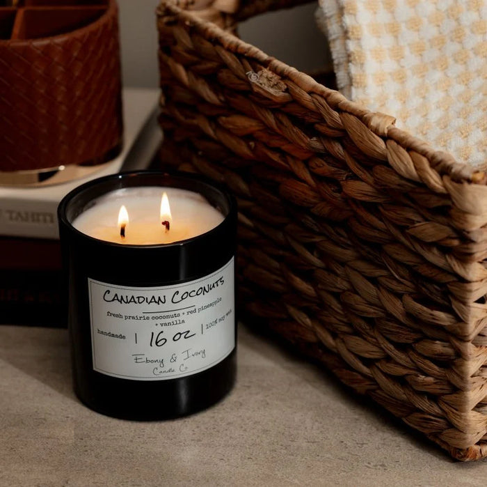 EBONY & IVORY - Canadian Coconuts - 16 oz Candle