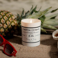 EBONY & IVORY - Canadian Coconuts - 8oz Candle