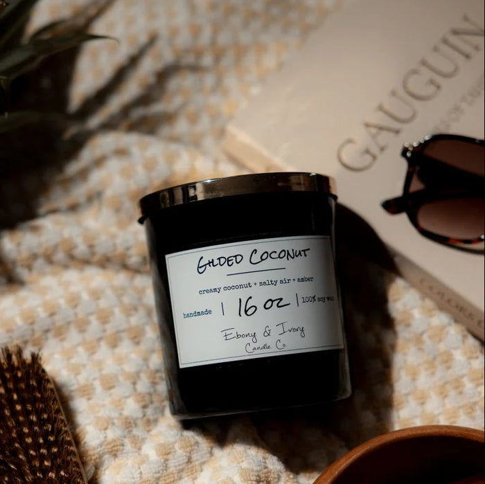 EBONY & IVORY - Gilded Coconut - 16 oz Candle