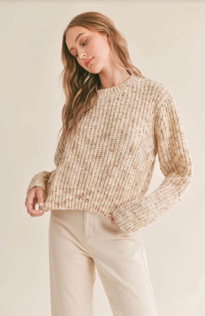 Speckled Knit Sweater