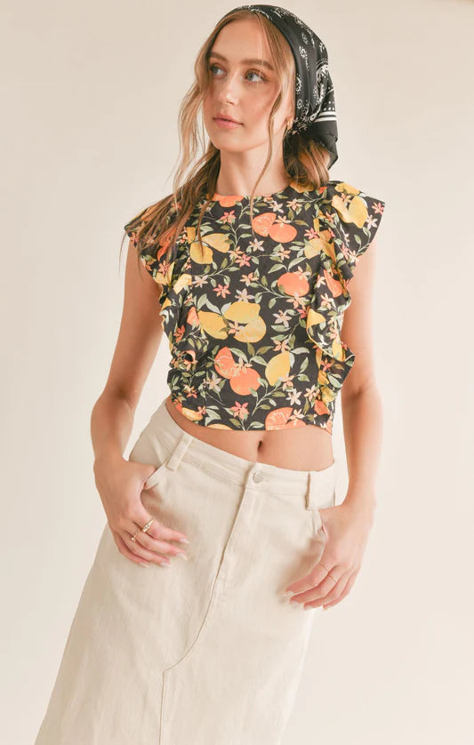 Fruitful Ruffle Top