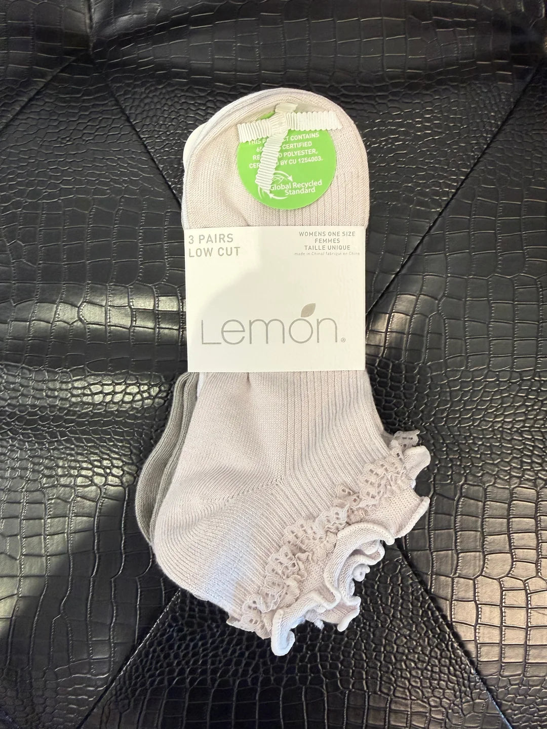 LEMON Ruffled Low Cut Socks