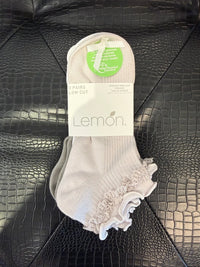LEMON Ruffled Low Cut Socks