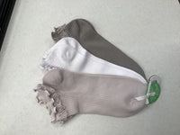 LEMON Ruffled Low Cut Socks