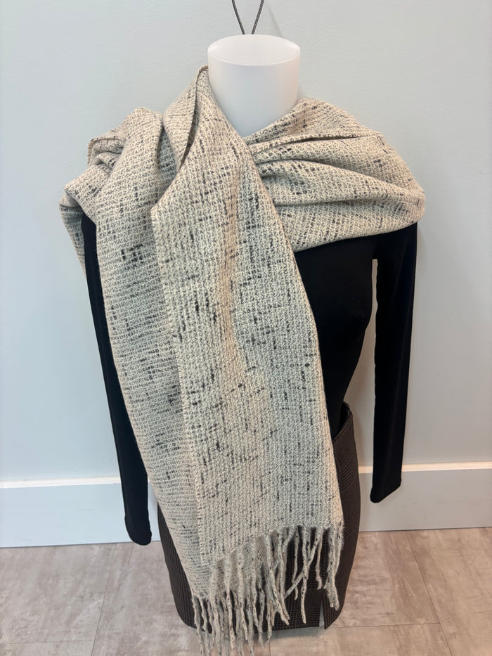 C’EST MOI Speck Print Scarf -Ivory