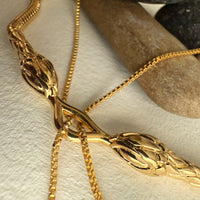 PIKA & BEAR Cenchoa - Double Snake Layered Necklace in Gold