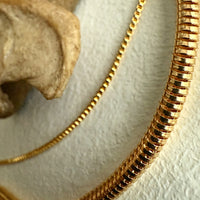 PIKA & BEAR Cenchoa - Double Snake Layered Necklace in Gold