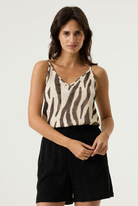 GARCIA Zebra Print Tank and  Shorts Set