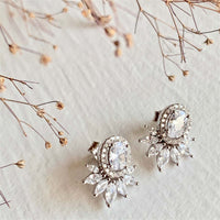 PIKA & BEAR Windsor - Rhinestone Encrusted Stud Earrings