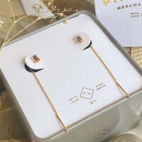 Chalinus - Opal Threader Earrings