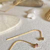 Chalinus - Opal Threader Earrings