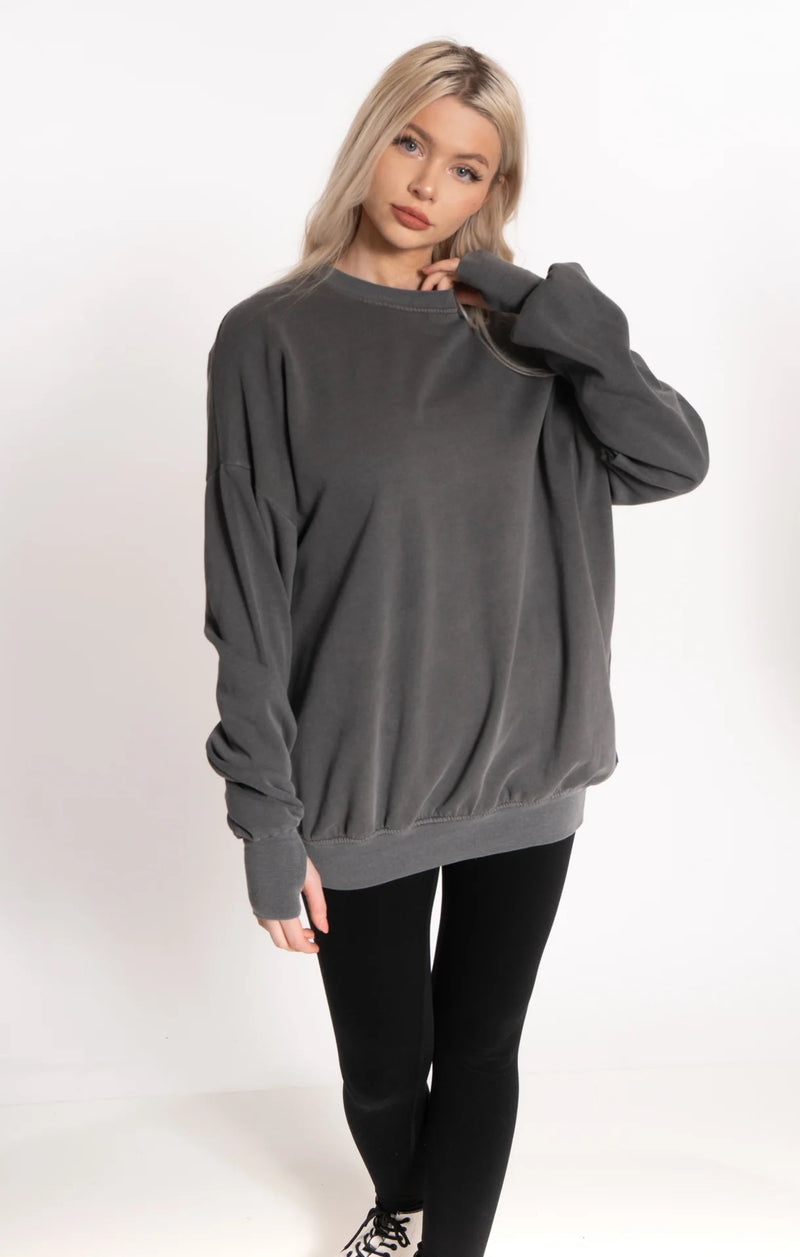 Essentials Sweater- Gravity Grey