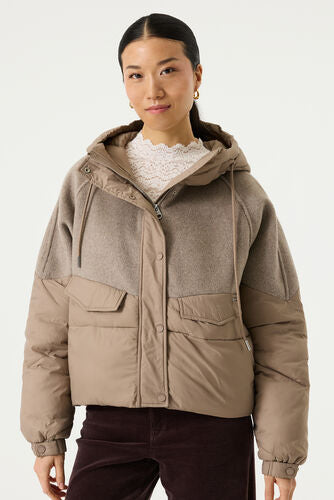 GARCIA Ladies Brown Puffer Jacket