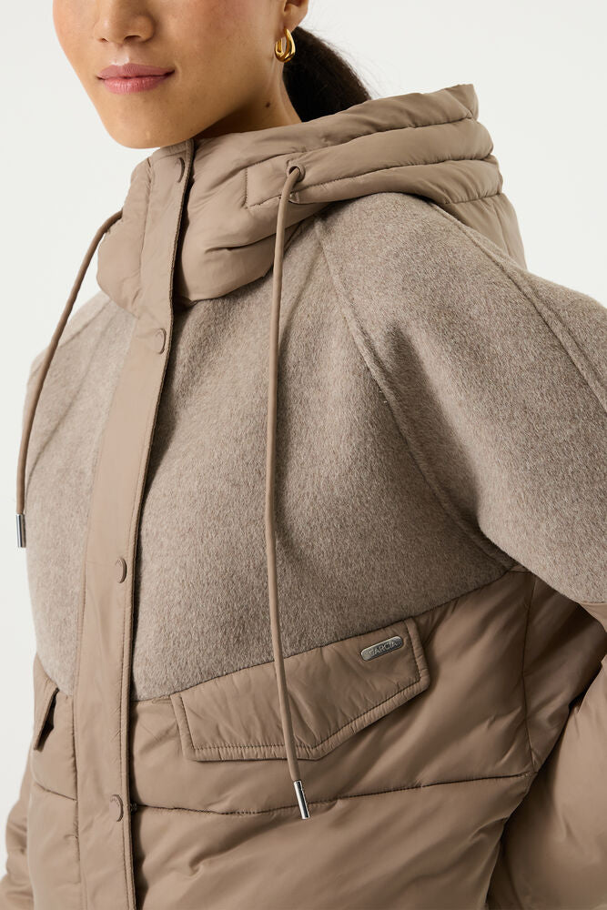 GARCIA Ladies Brown Puffer Jacket