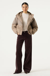 GARCIA Ladies Brown Puffer Jacket