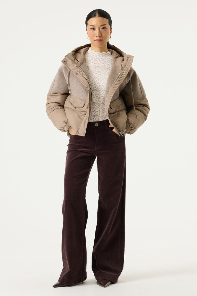 GARCIA Ladies Brown Puffer Jacket