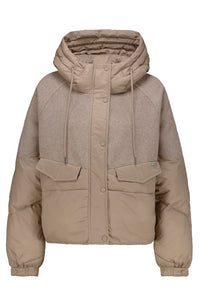 GARCIA Ladies Brown Puffer Jacket
