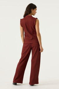 GARCIA Ladies Crinkle Top With Tie