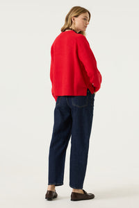 GARCIA Ladies LongSleeve Sweater - Red