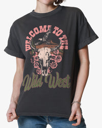 GIRL DANGEROUS Welcome To The Wild West Vintage Boyfriend Tee