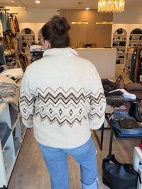 RD STYLE - Zoe Zip Jacket with Zig Zag Embroidery