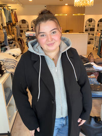 RD STYLE - Despina Scuba Coat With Hood