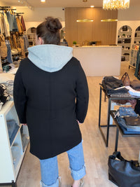 RD STYLE - Despina Scuba Coat With Hood