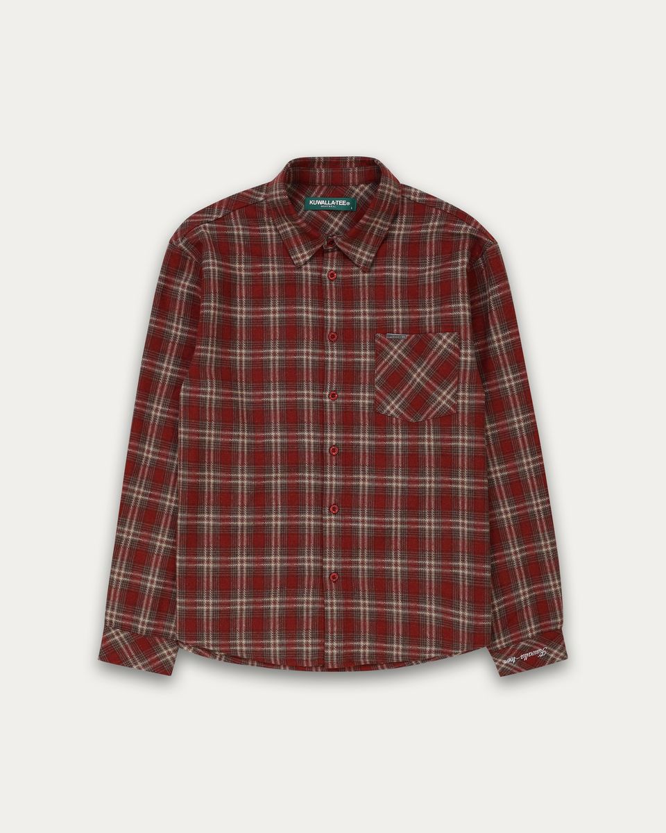 KUWALLA - Flannel Shirt - Burnt Orange
