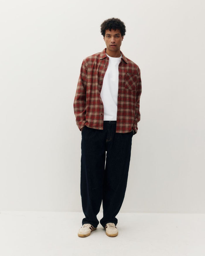 KUWALLA - Flannel Shirt - Burnt Orange