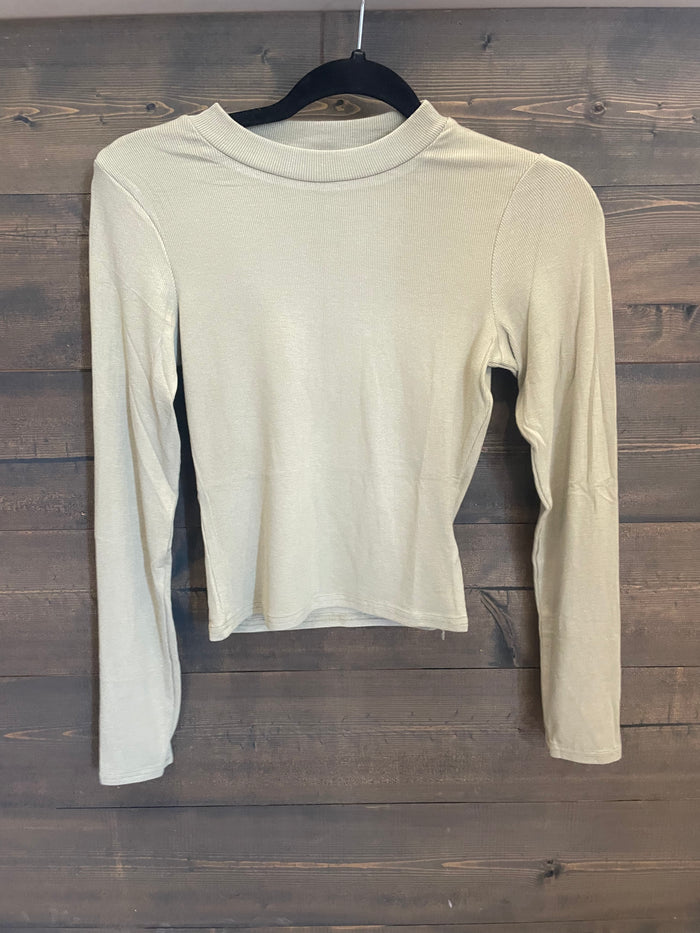 Ronan Crewneck Top- Sage