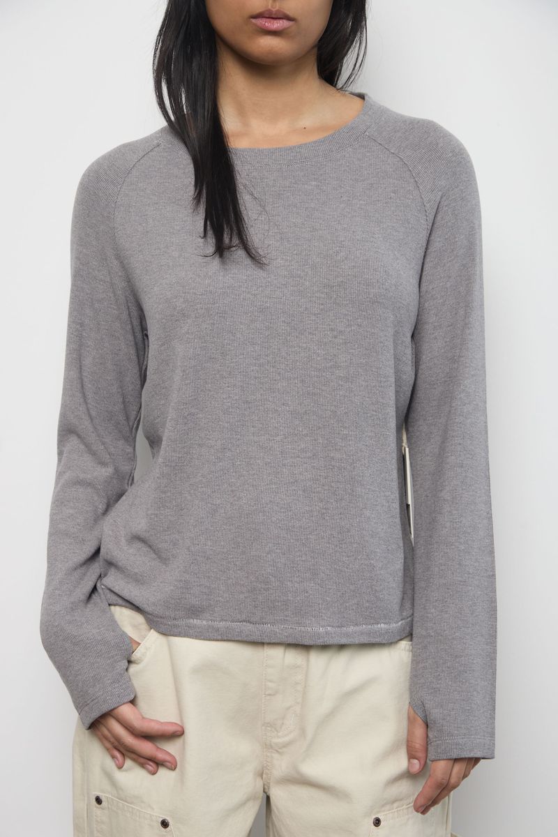 KUWALLLA - Warm Routine Top - Heather Grey